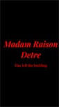 Mobile Screenshot of madam-raison-detre.co.uk